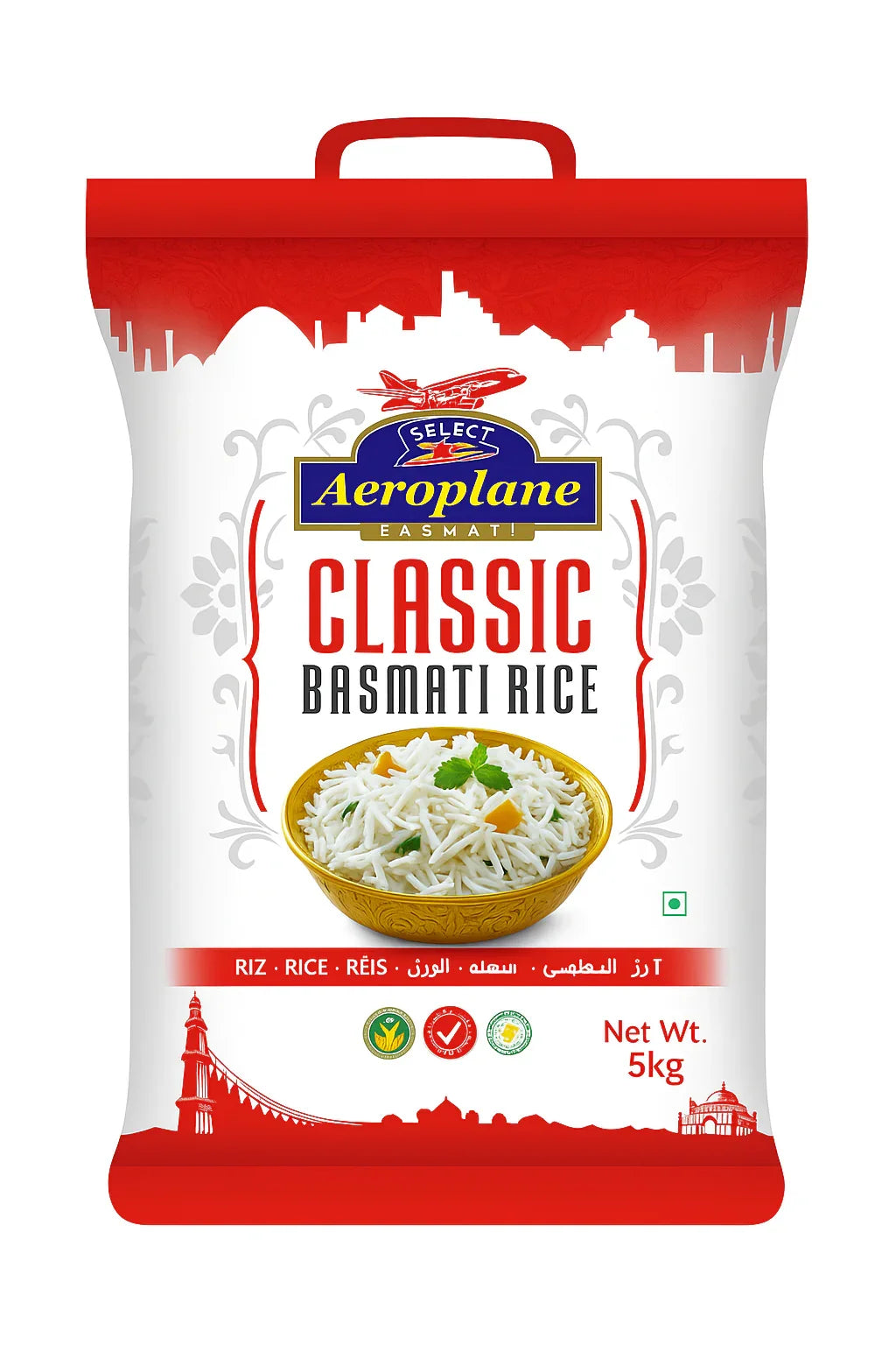 Aeroplane Basmati Steam Rice 5kg