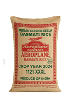 Aeroplane Golden Sella Basmati Rice 1121 40 Kg - MKY Foods and More
