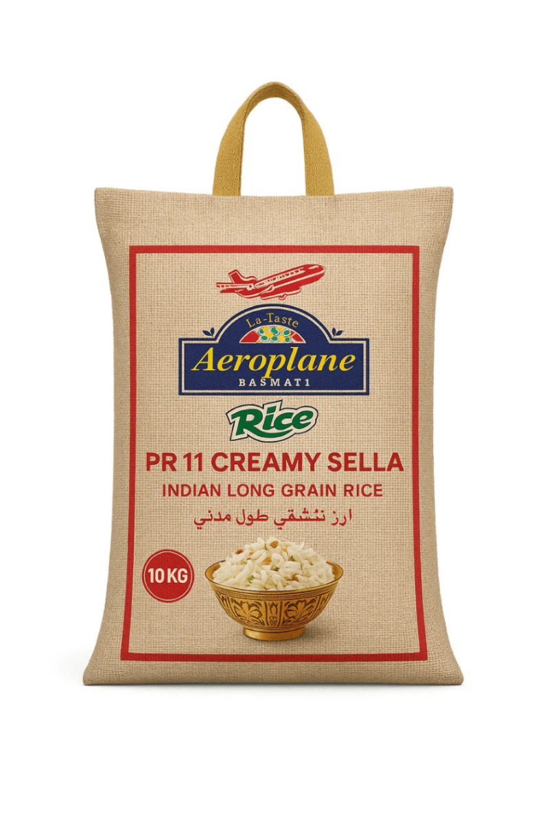Aeroplane PR11 Creamy Sella Rice 10 Kg - MKY Foods and More