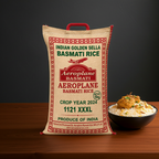 Aeroplane Golden Sella Basmati Rice 1121 10 Kg mkyksa