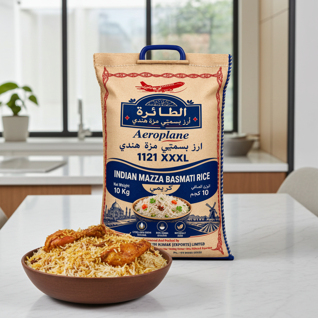 Aeroplane Indian Basmati Creamy Sella Rice 1121 10 Kg mkyksa