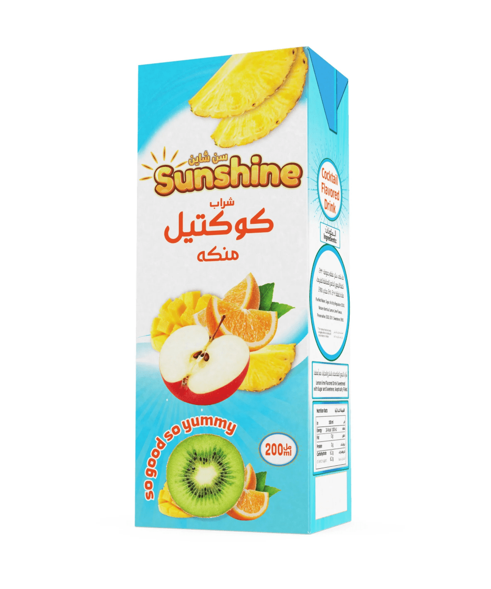 Sunshine Cocktail Flavoured Drink UHT 200 x 27 ml - MKY Foods and More