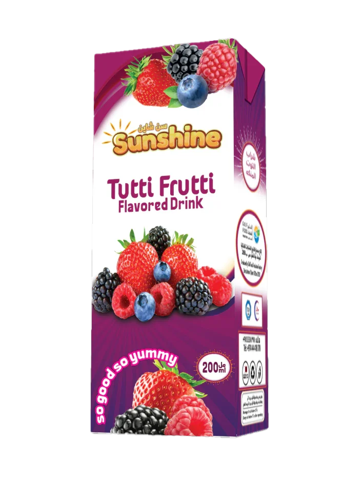Sunshine Tutti Frutti Flavoured Drink UHT 27 x 200 ml - MKY Foods and More